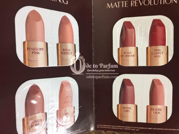Charlotte Tilbury Lipstick Samples Card - 8 Shades 3 Formulas!