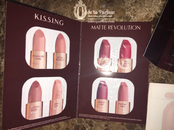 Charlotte Tilbury Lipstick Samples Card - 8 Shades 3 Formulas!