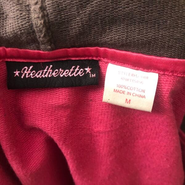 HEATHERETTE POP! Y2K Designer Pink Vintage Hoodie 🎪
