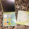 colourpop mint blue yellow aura & out
