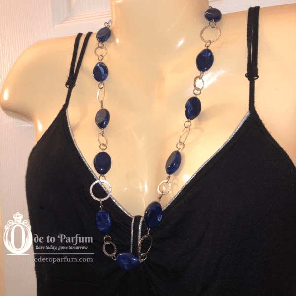 blue and silver necklace