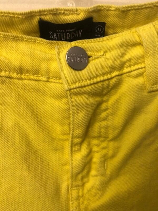 m93260874380_4 Size 25 Jeans KATE SPADE SATURDAY Yellow