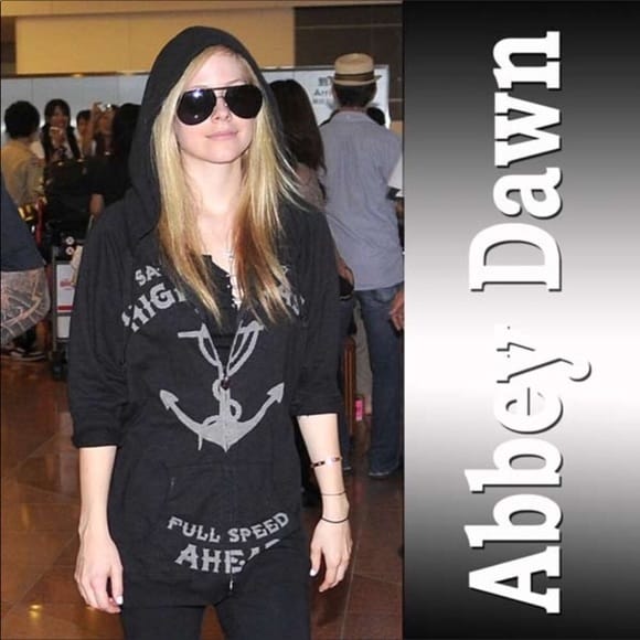 ABBEY DAWN Avril Lavigne Black Pirate Hoodie 🏴‍☠️RARE🏴‍☠️