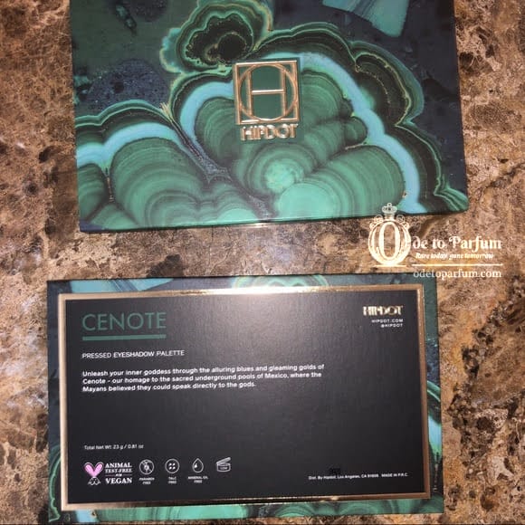 Blue Eyeshadow Palette Green Hipdot CENOTE