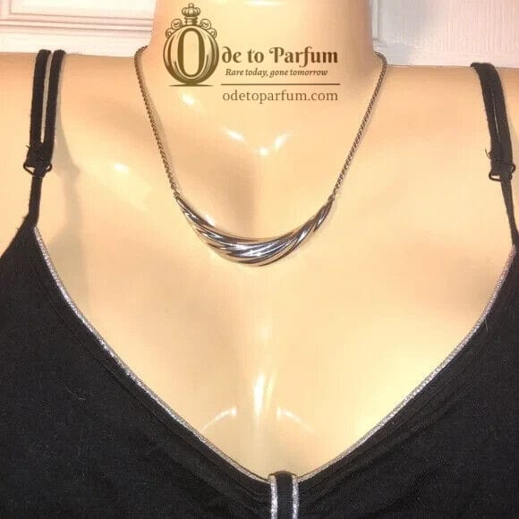 MONET Necklace Classic Twist Wave Silver Vintage