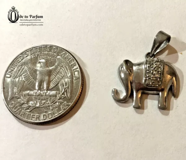 Sterling Silver Elephant Pendant MARSALA .925