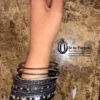 s-l1600 (1) Black and Silver Bracelet Set 15 Bangles! Y2K Vintage