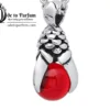 red glass pendant