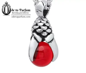 red glass pendant