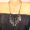 s-l1600 (1) Unique Necklace Handmade Art Deco Style Rhinestones Resin