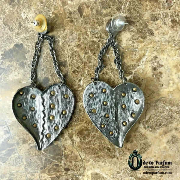 Vintage BETSEY JOHNSON Punk Heart Earrings ✨RARE✨