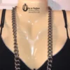 JUICY COUTURE Necklace Silver Chunky Pavé 👑 RARE