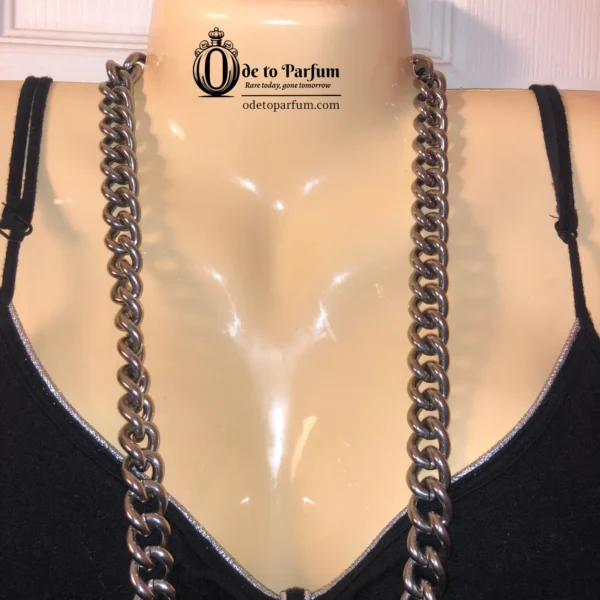 JUICY COUTURE Necklace Silver Chunky Pavé 👑 RARE