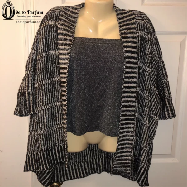 ALICE + OLIVIA Sweater Nera Black White Rib