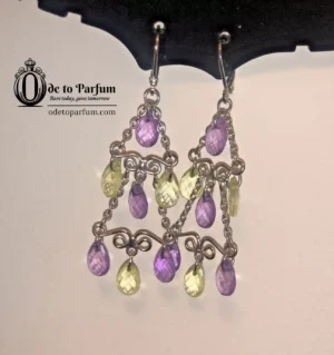 purple earrings