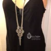 Antique Look Silver Boho Ancient Necklace