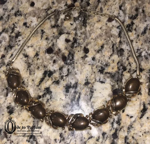 Vintage TRIFARI Necklace Brown Gold '70s'80s