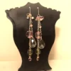 Light Pink Earrings Rhinestone Boho Pretty