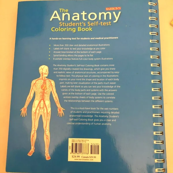Anatomy Coloring Book Barron's Student's Self-Test ⚕️