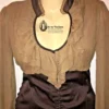 Corset Top with Ruffle Collar Y2K Size L VINTAGE LVL X