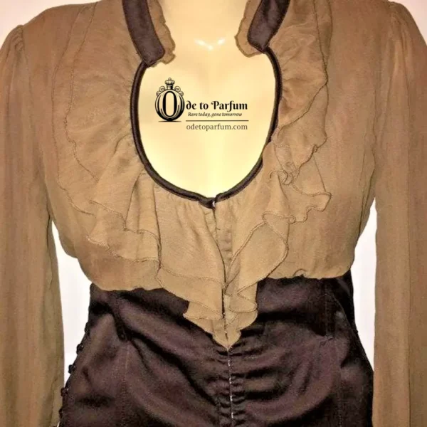 Corset Top with Ruffle Collar Y2K Size L VINTAGE LVL X