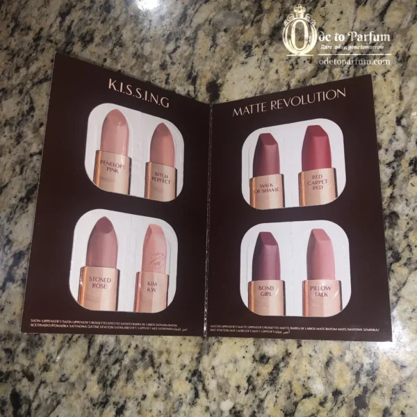 Charlotte Tilbury Lipstick Samples Card - 8 Shades 3 Formulas!