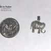 Sterling Silver Elephant Pendant MARSALA .925