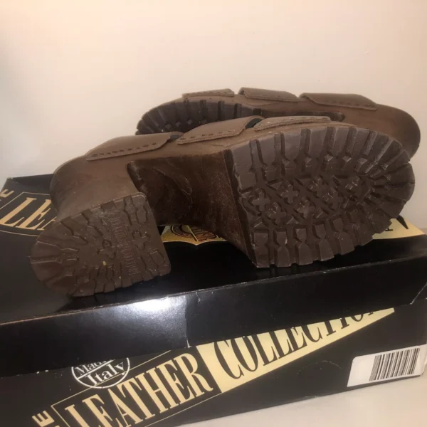 Y2K Shoes, NWT! Italian Leather Slide Wedge