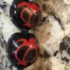 Black and Red Necklace Sea Turtle Candlenut