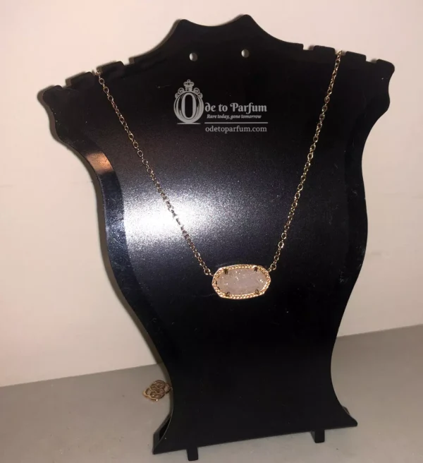 Kendra Scott ELISA Necklace Iridescent Drusy 14k Gold Plated