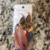 Feather Earrings Southwest Style Blue & Red *NEW*