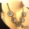 s-l1600 (2) Camellia Necklace GREFI ITALY Elegant White Floral
