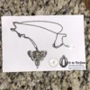 Silver Elephant Necklace Rhinestone Head 🐘 by etc!
