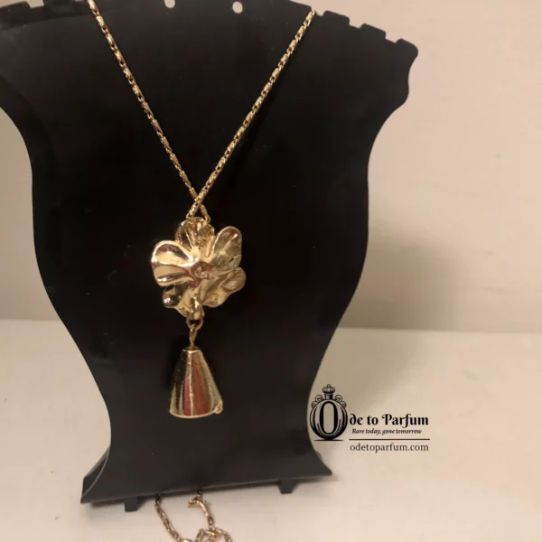 Bell Necklace with Flower Signed TIME AND TRU 🔔