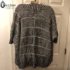 ALICE + OLIVIA Sweater Nera Black White Rib