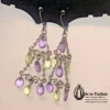 purple earrings