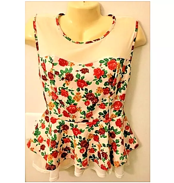ooh la la peplum floral top