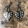 Vintage BETSEY JOHNSON Punk Heart Earrings ✨RARE✨