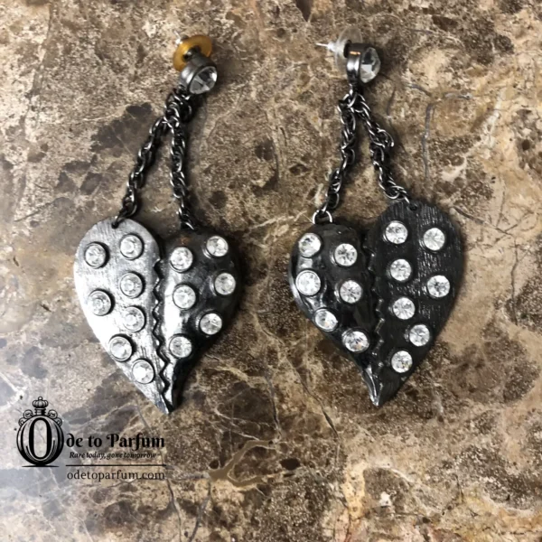 Vintage BETSEY JOHNSON Punk Heart Earrings ✨RARE✨