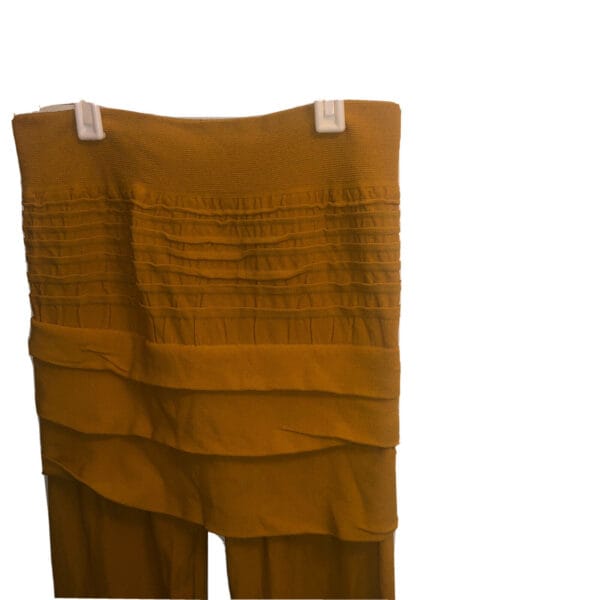 Y2K Foldover Leggings British Vintage Mustard Layered NEXT