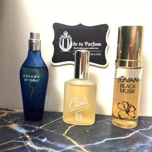 s-l1600 (24) Charlie RED, JOVAN Black Musk, DREAMS by Tabu Perfume Lot