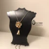 Bell Necklace with Flower Signed TIME AND TRU 🔔