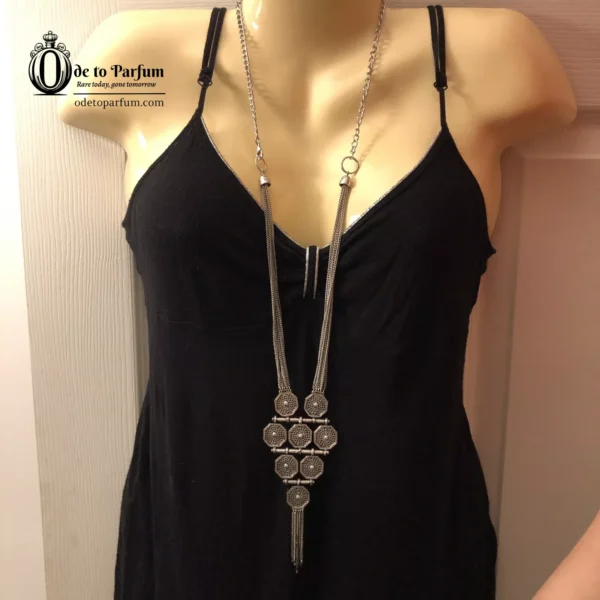 Antique Look Silver Boho Ancient Necklace