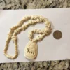 Carved Bone Necklace Beaded Handmade Elephant 🐘