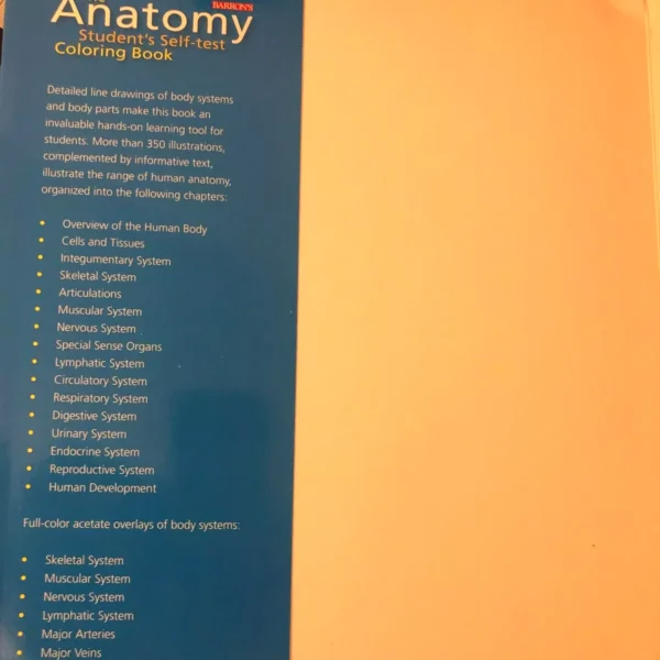 Anatomy Coloring Book Barron's Student's Self-Test ⚕️