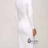 AMINA MUADDI x WOLFORD White Slit Dress - Size Medium