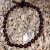 black and red necklace