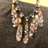 s-l1600 (4) Unique Necklace Handmade Art Deco Style Rhinestones Resin