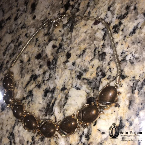 Vintage TRIFARI Necklace Brown Gold '70s'80s
