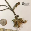 Movable Joints Elephant Necklace VTG Steampunk CLAIRE'S